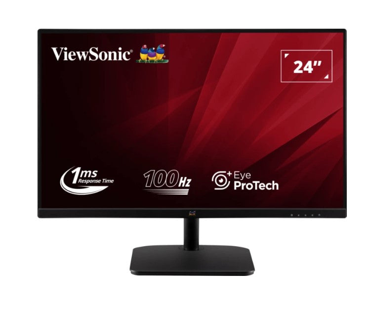 ViewSonic 24' Office Ultra Thin Bezel + SuperClear IPS, 2x Speakers, 4ms 100h FHD 1080, HDMI, VGA, 3.5 Audio, Multi-View, Eye Care. VESA 75, Monitor ViewSonic 24' Office Ultra Thin Bezel + SuperClear IPS, 2x Speakers, 4ms 100h FHD 1080, HDMI, VGA, 3.5 Audio, Multi-View, Eye Care. VESA 75, Monitor